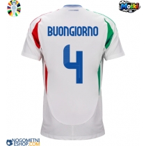 Moški Nogometni dresi Italija Alessandro Buongiorno #4 Gostujoči EP 2024 Kratek Rokav